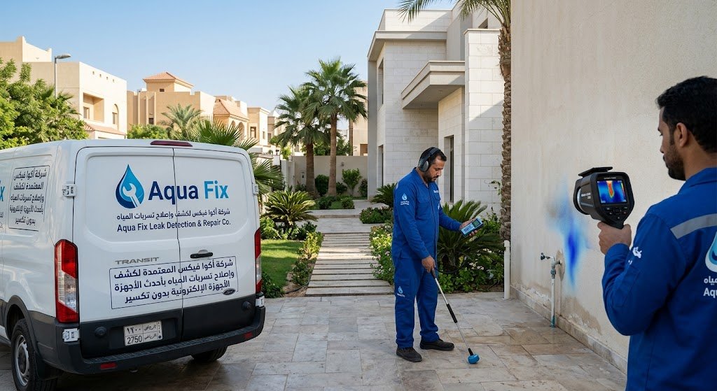 وداعاً لارتفاع الفواتير والرطوبة | أفضل شركة كشف تسربات المياه حي العارض الرياض