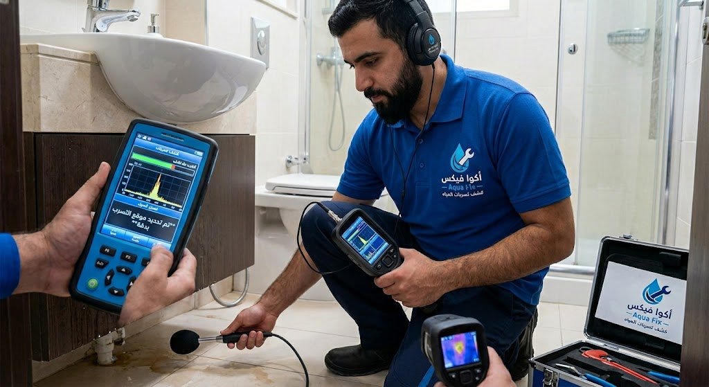 دقة واحترافية بدون تكسير | أفضل شركة كشف تسربات المياه حي المونسية الرياض