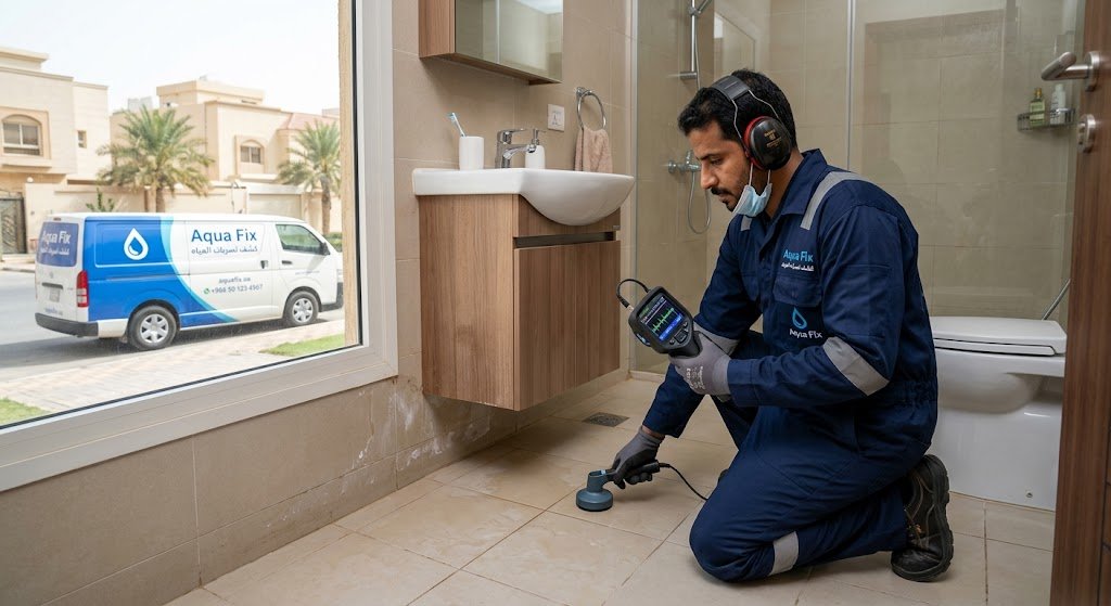 أحدث التقنيات بدون تكسير | أفضل شركة كشف تسربات المياه حي الياسمين الرياض