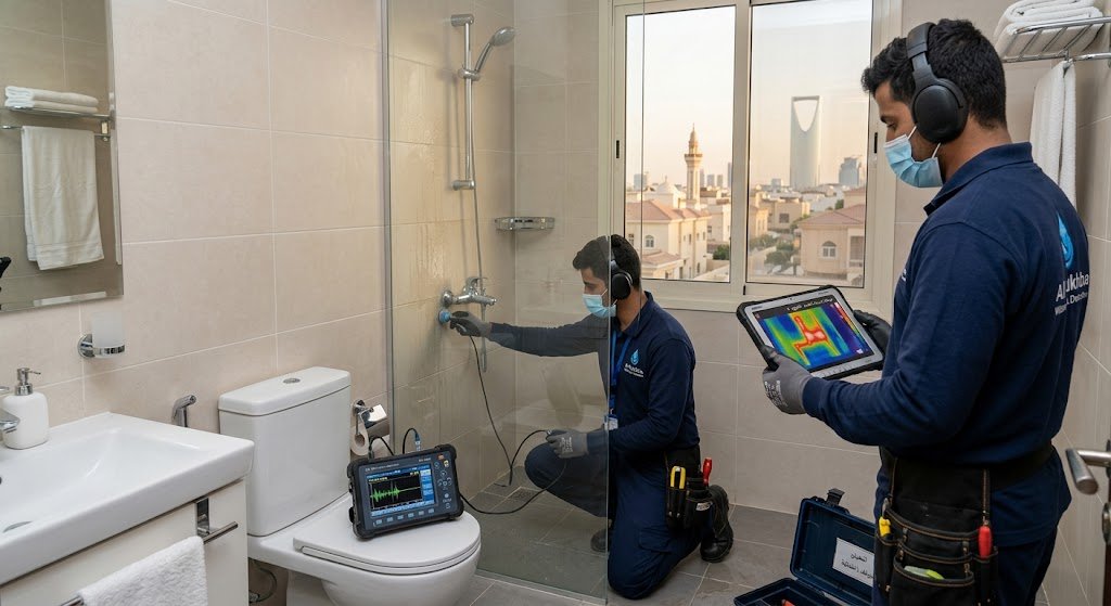 دقة متناهية وبدون تخريب | أفضل شركة كشف تسربات المياه حي العزيزية الرياض