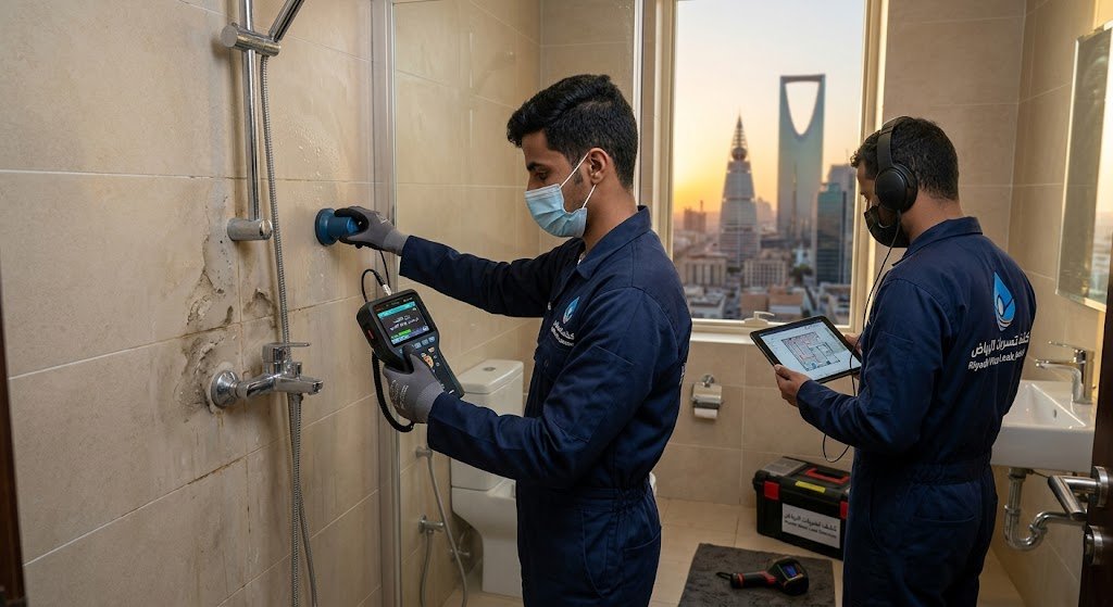 حلول جذرية بدون تكسير | أفضل كشف تسربات المياه حي طويق الرياض