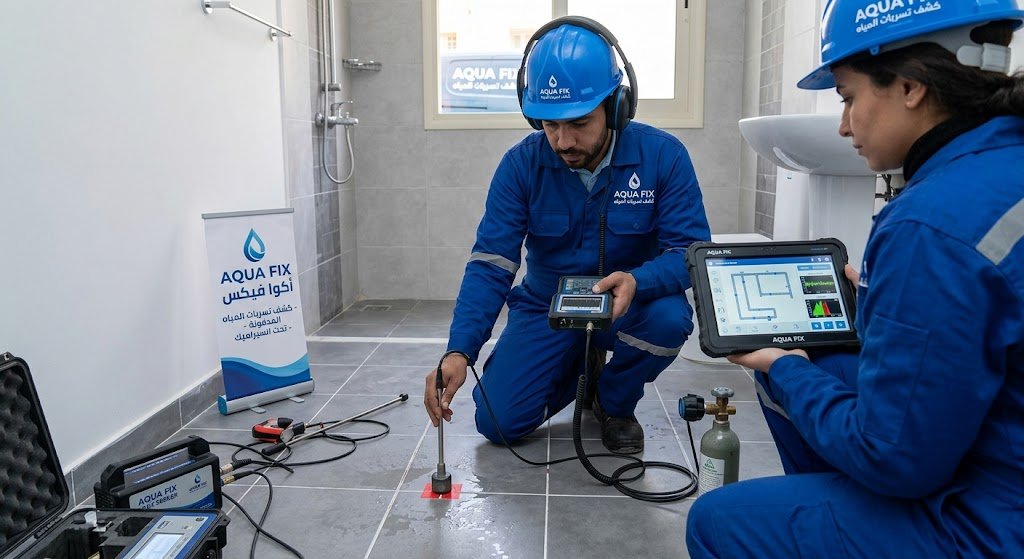 دقة عالية وبدون تكسير | أفضل شركة كشف تسربات المياه حي ظهرة لبن الرياض