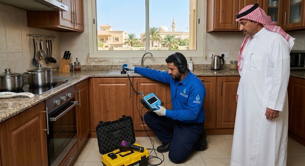 تقنية متطورة وحلول دقيقة | أفضل شركة فحص تسربات المياه فى الرياض