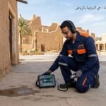 كشف تسربات المياه في حي الدرعية بالرياض