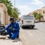 كشف تسربات المياه في حي الورود بالرياض