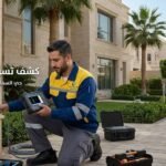 كشف تسربات المياه في حي السفارات بالرياض