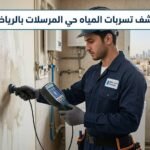 كشف تسربات المياه في حي المرسلات بالرياض